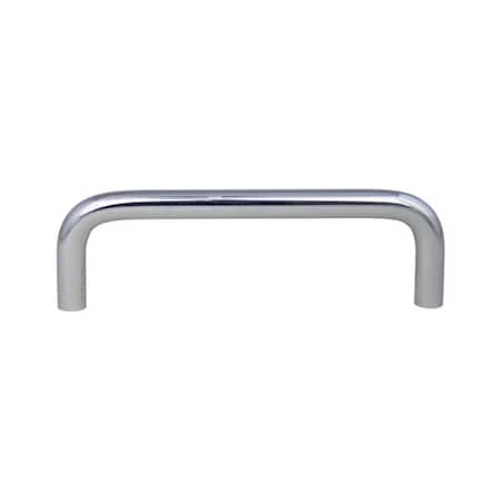 Crown 4" Wire Cabinet Pull with 3-3/4" Center to Center Polished Chrome Finish CHP396PC